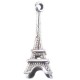 Metal charm Eiffel Tower 22mm Antique silver